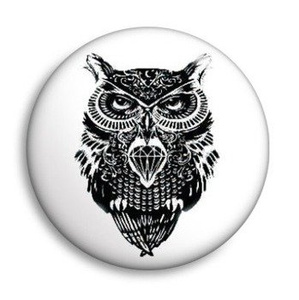 przypinka DIAMOND OWL Ø25mm