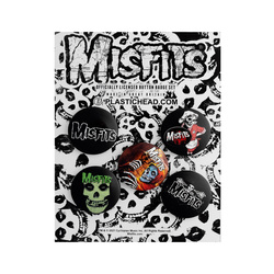zestaw 5 szt. przypinek MISFITS