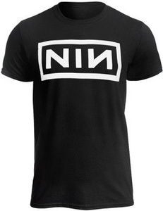 koszulka NINE INCH NAILS - CLASSIC WHITE LOGO, USZKODZONA