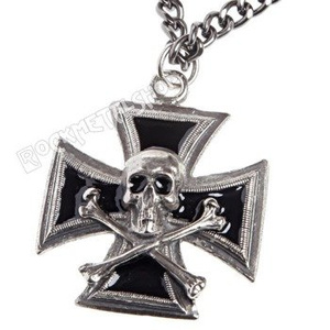 wisior + łańcuch KRZYŻ MALTAŃSKI