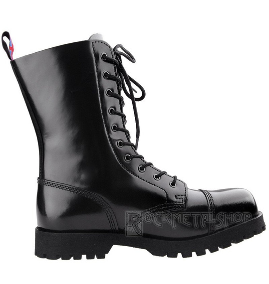 glany NEVERMIND - CZARNE (10 dziurek) polerowane ocieplane