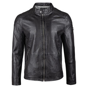 kurtka skórzana MMBAYDO MEN BIKER BLACK