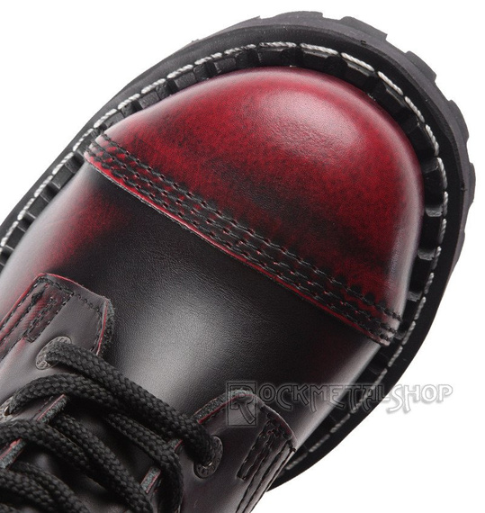 glany STEEL - RED / BLACK (10 dziurek)