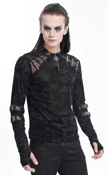 longsleeve DEVIL FASHION - BLACK GOTHIC PUNK 