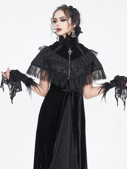 rękawiczki DEVIL FASHION - BLACK GOTHIC 