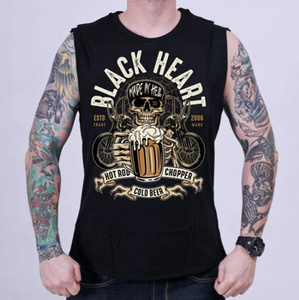 bezrękawnik BLACK HEART - BEER BIKER