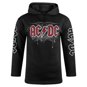 bluza AC/DC - LOGO czarna, z kapturem