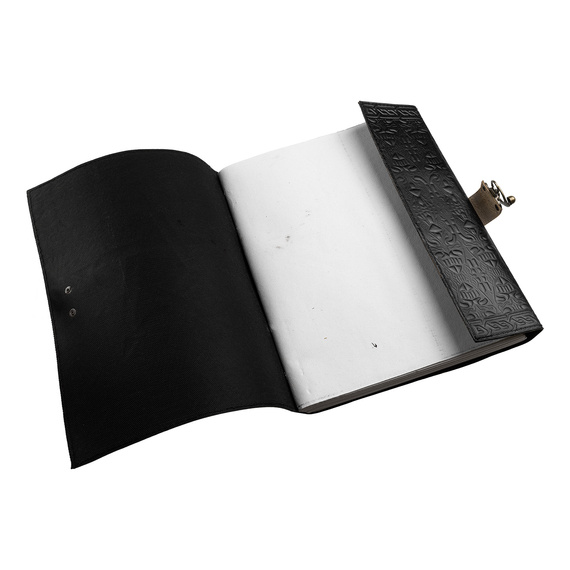 notes/zeszyt w skórzanej oprawie PENTAGRAM DUŻY (33x25 cm)