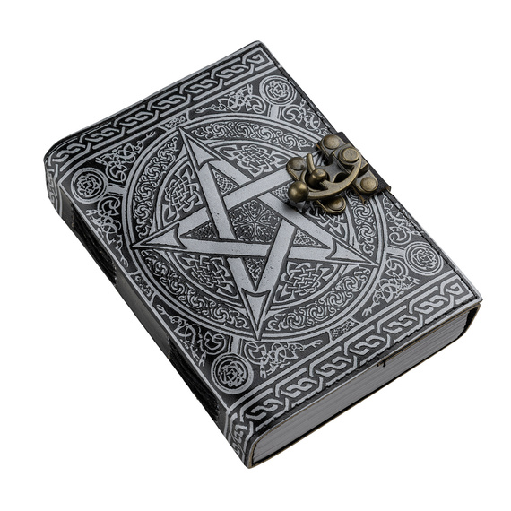notes/zeszyt w skórzanej oprawie PENTAGRAM