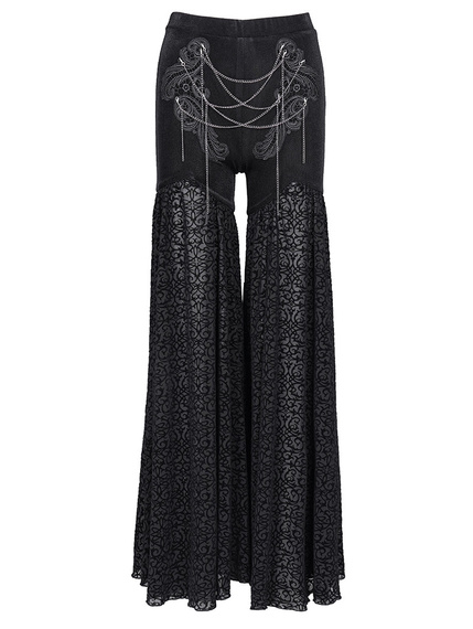 spodnie DEVIL FASHION - BLACK GOTHIC PUNK RETRO 