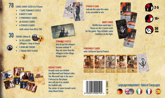 gra planszowa ALIVE OR UNDEAD - AN ADVENTURE WITH POWERWOLF