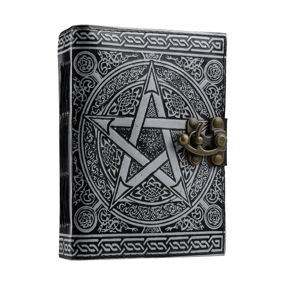 notes/zeszyt w skórzanej oprawie PENTAGRAM