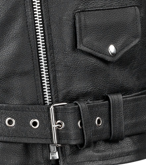 kurtka RAMONESKA - SPLIT LEATHER, USZKODZONA