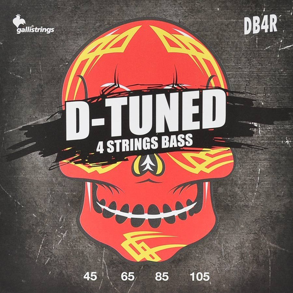 struny do gitary basowej GALLI STRINGS - D-TUNED DB4R obniżony strój /045-105/