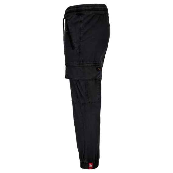 spodnie bojówki ALPHA INDUSTRIES - RIPSTOP JOGGER BLACK