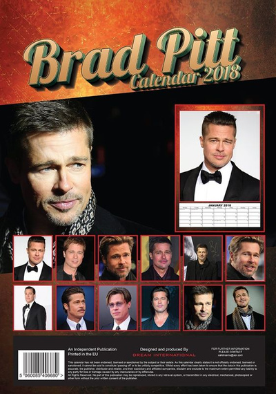 kalendarz BRAD PITT 2018