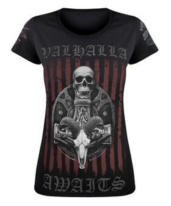 bluzka damska VICTORY OR VALHALLA - VIKING SHIELD