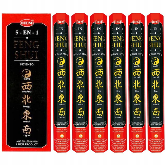 kadzidełka FENG SHUI, zestaw 6 opakowań (120 szt.)
