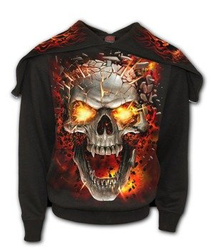 bluza SKULL BLAST, kangurka z kapturem