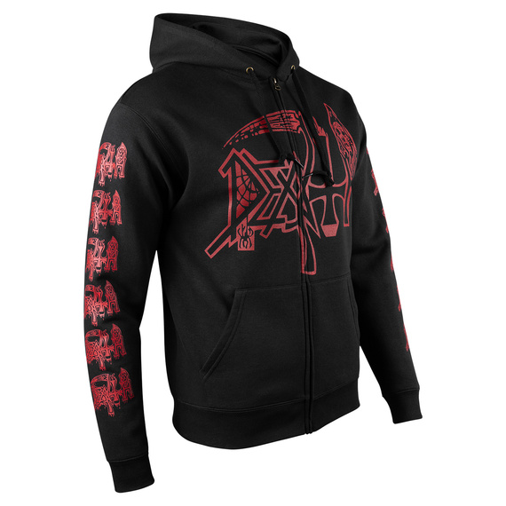 bluza DEATH - INDIVIDUAL THOUGHT PATTERNS rozpinana z kapturem