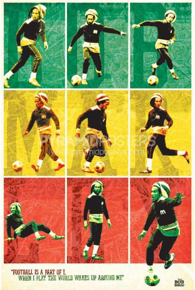 plakat BOB MARLEY - FOOTBALL