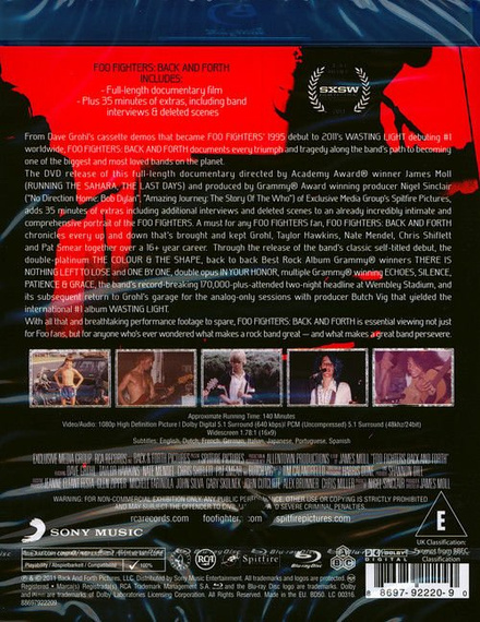 FOO FIGHTERS: BACK AND FORTH (BLU-RAY)