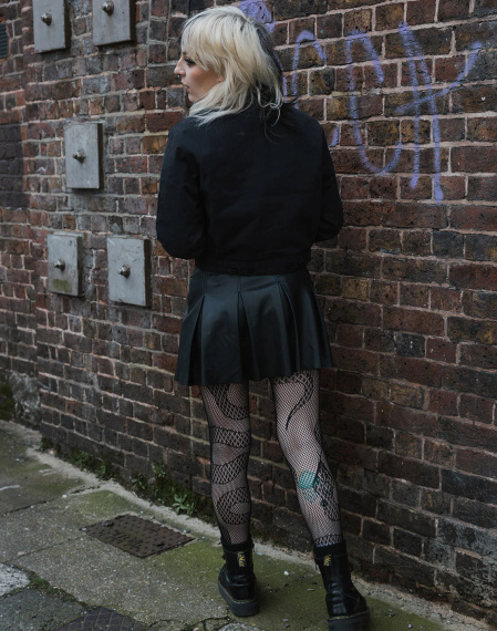 rajstopy SNAKE NET KABARETKI czarne