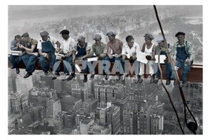 plakat LUNCH ON A SKYSCRAPER