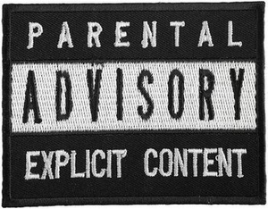 naszywka termiczna PARENTAL ADVISORY