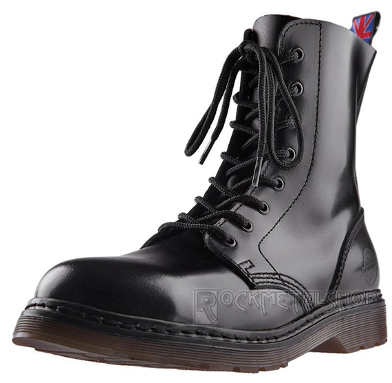 glany NEVERMIND - CZARNE (8 dziurek) polerowane 