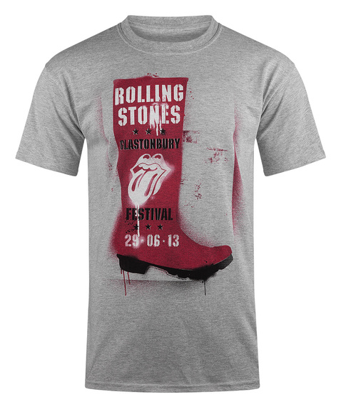 koszulka ROLLING STONES - GLASTONBURY RED WELLIE