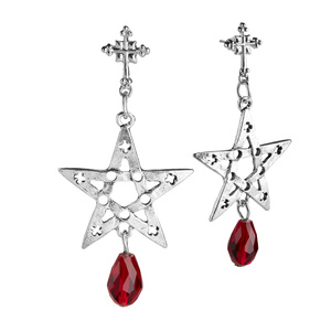 kolczyki GOTHIC PENTAGRAM