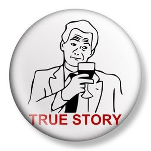 przypinka TRUE STORY Ø38mm