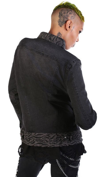 kurtka DISTURBIA - TRASH DENIM, jeansowa