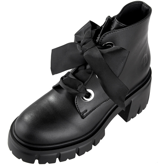 botki damskie ALTERCORE czarne (ANASTASIA VEGAN BLACK)