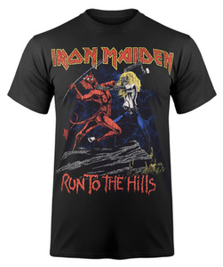 koszulka IRON MAIDEN - RUN TO THE HILLS DISTRESS