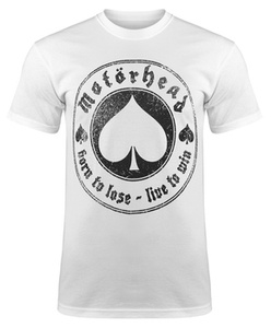 koszulka MOTORHEAD - BORN TO LOSE LIVE TO WIN biała