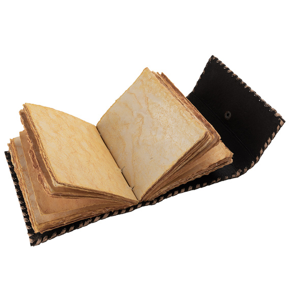 notes/zeszyt w skórzanej oprawie PENTAGRAM