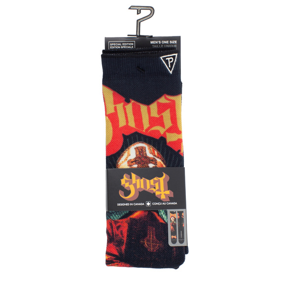 skarpetki GHOST- PAPA EMERITUS - RED/GOLD