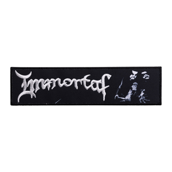 naszywka termiczna IMMORTAL - LOGO white