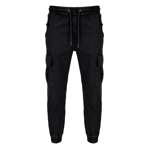 spodnie bojówki ALPHA INDUSTRIES - RIPSTOP JOGGER BLACK