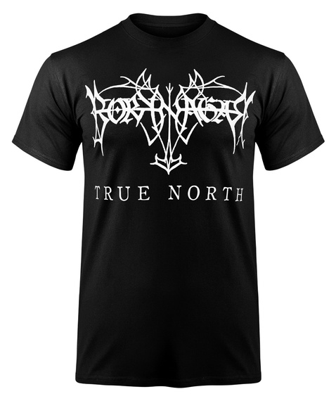 koszulka BORKNAGAR - TRUE NORTH WHITE LOGO