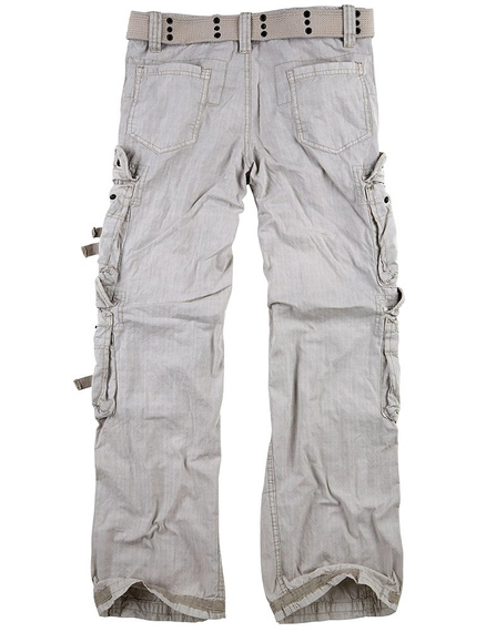 spodnie bojówki ROYAL TRAVELER TROUSER - ROYAL WHITE, USZKODZONE