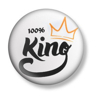 przypinka 100% KING Ø25mm