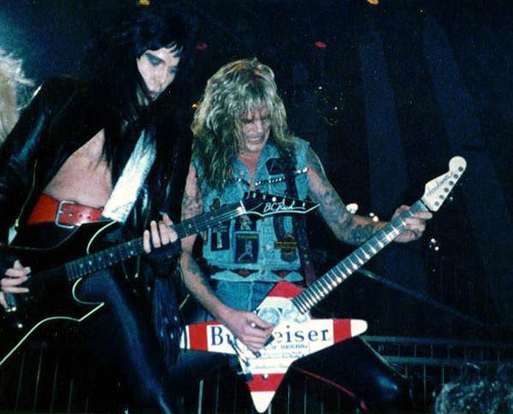 miniaturka gitary W.A.S.P. CHRIS HOLMES - JACKSON BUDWEISER STYLE