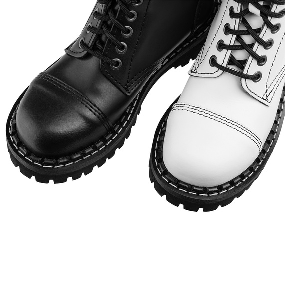 glany STEADY'S - 10 dziurek, BLACK/WHITE / PENTAGRAM (STE/10/H/1/2/131) DWA KOLORY