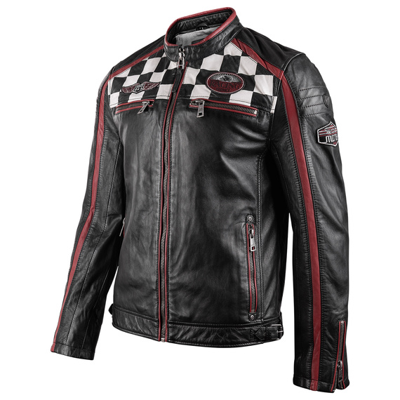 kurtka skórzana MMFYNN SF MEN RACER BLACK