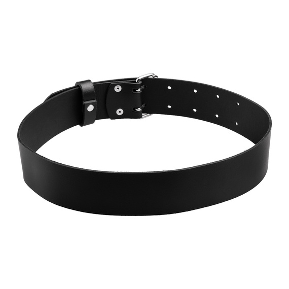 pasek GŁADKI OFICERSKI WOJSKOWY, skóra naturalna