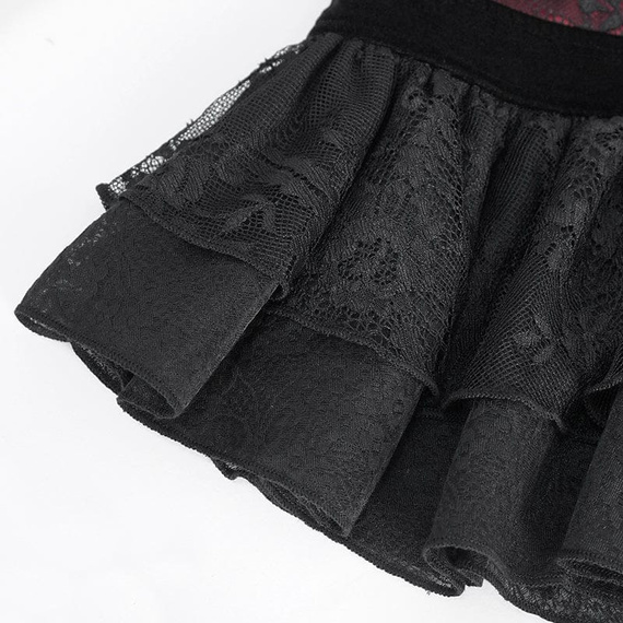 top DEVIL FASHION - BLACK AND RED SEXY GOTHIC 