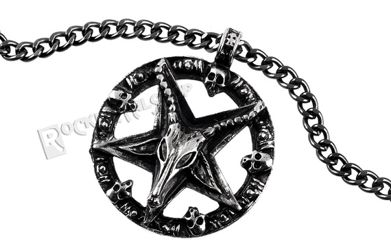 wisior + łańcuch BAPHOMET